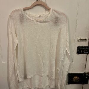rag & bone white Long Sleeve Top
